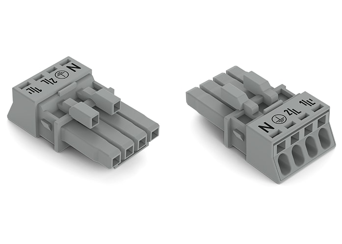 WAGO ELETTRONICA - Presa.4 poli.Cod. B.grigio 890-244/060-000