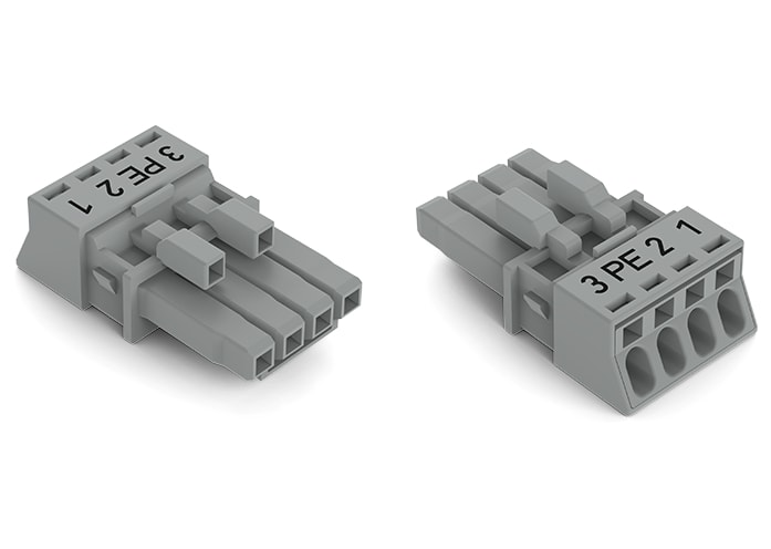 WAGO ELETTRONICA - Presa.4 poli.Cod. B.grigio 890-244/062-000