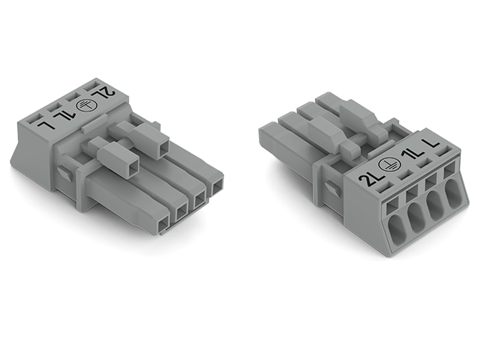 WAGO ELETTRONICA - Presa.4 poli.Cod. B.grigio 890-244/064-000