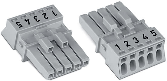 WAGO ELETTRONICA - Presa.5 poli.Cod. B.grigio