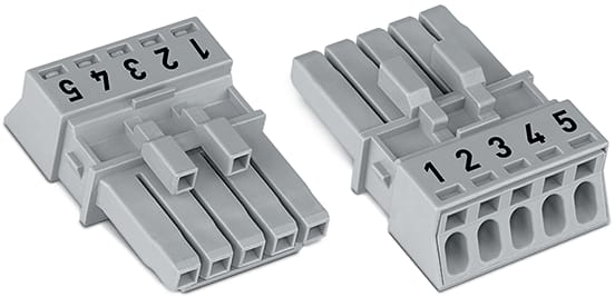 WAGO ELETTRONICA - Presa.5 poli.Cod. B.grigio