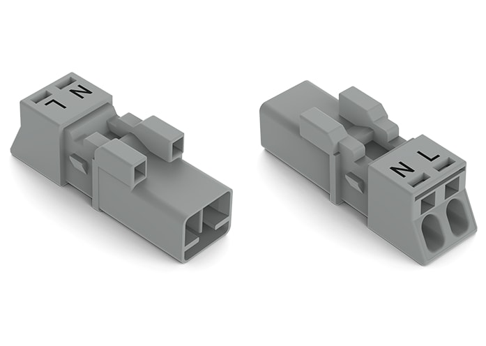 WAGO ELETTRONICA - Spina.2 poli.Cod. B.grigio 890-252/060-000
