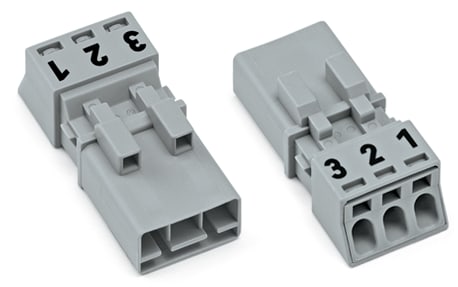 WAGO ELETTRONICA - Spina.3 poli.Cod. B.grigio