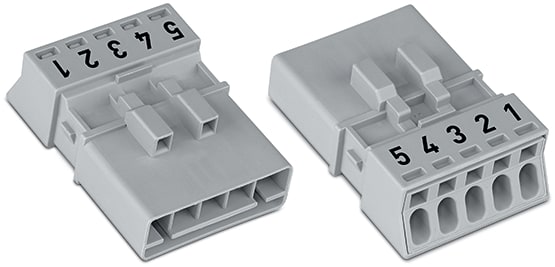 WAGO ELETTRONICA - Spina.5 poli.Cod. B.grigio