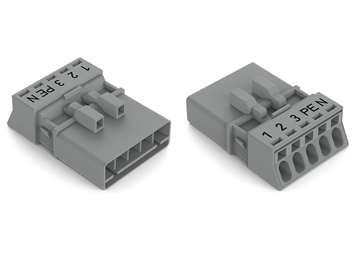 WAGO ELETTRONICA - Spina.5 poli.Cod. B.grigio 890-255/062-000