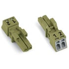 WAGO ELETTRONICA - Presa.2 poli.Cod. B.verde chiaro