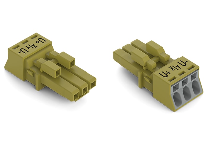 WAGO ELETTRONICA - Presa.3 poli.Cod. B.verde chiaro
