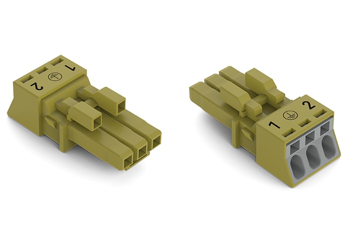 WAGO ELETTRONICA - Presa.3 poli.Cod. B.verde chiaro 890-263/073-000