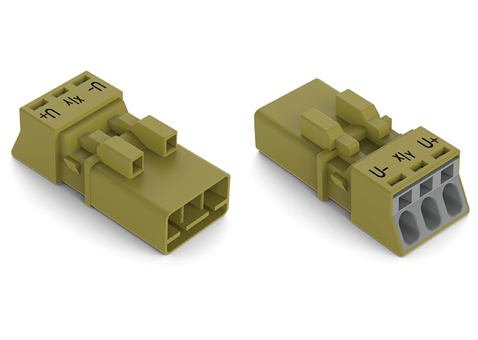 WAGO ELETTRONICA - Spina.3 poli.Cod. B.verde chiaro 890-273/071-000
