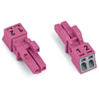 WAGO ELETTRONICA - Presa.2 poli.Cod. B.rosa