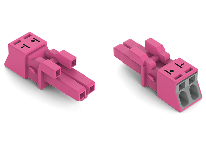 WAGO ELETTRONICA - Presa.2 poli.Cod. B.rosa