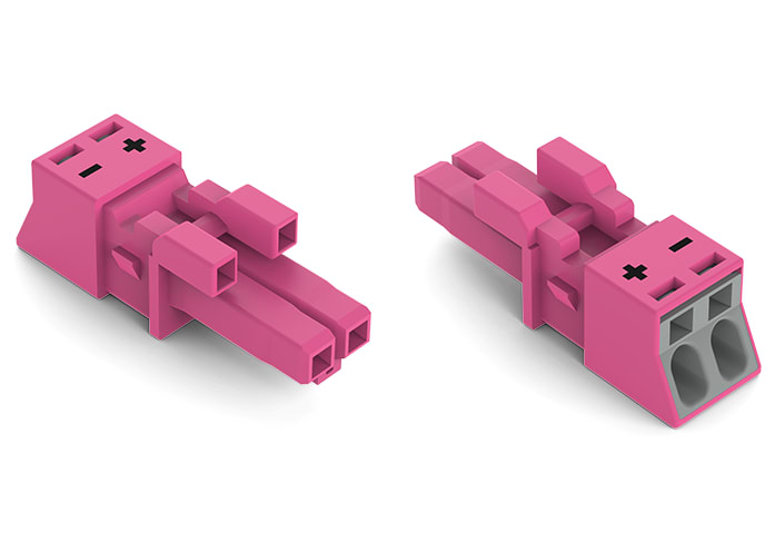 WAGO ELETTRONICA - Presa.2 poli.Cod. B.rosa