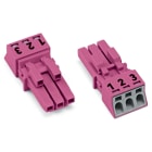 WAGO ELETTRONICA - Presa.3 poli.Cod. B.rosa