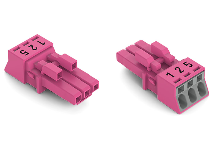WAGO ELETTRONICA - Presa.3 poli.Cod. B.rosa