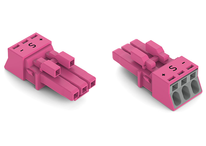 WAGO ELETTRONICA - Presa.3 poli.Cod. B.rosa