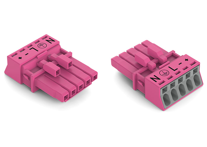 WAGO ELETTRONICA - Presa.5 poli.Cod. B.rosa