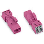 WAGO ELETTRONICA - Spina.2 poli.Cod. B.rosa