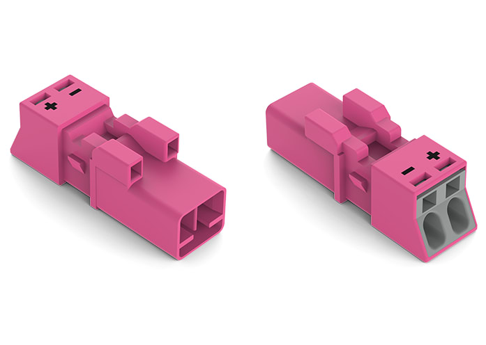 WAGO ELETTRONICA - Spina.2 poli.Cod. B.rosa