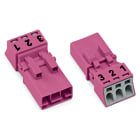 WAGO ELETTRONICA - Spina.3 poli.Cod. B.rosa