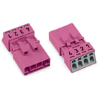 WAGO ELETTRONICA - Spina.4 poli.Cod. B.rosa