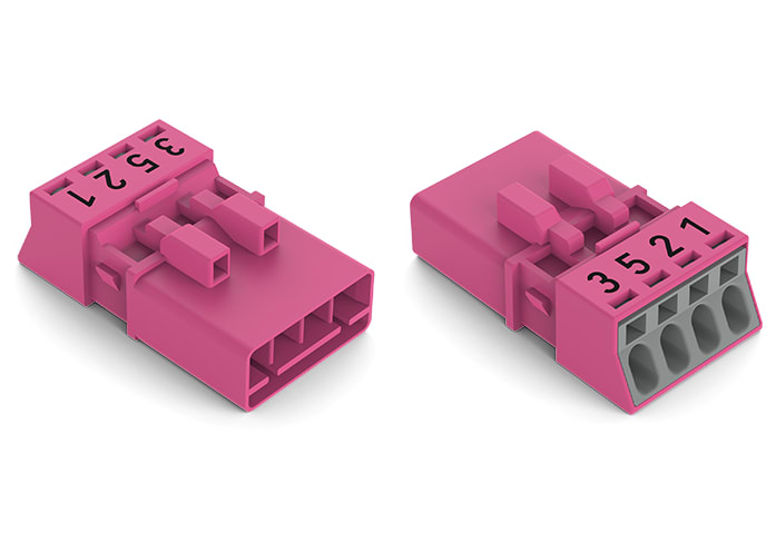 WAGO ELETTRONICA - Spina.4 poli.Cod. B.rosa