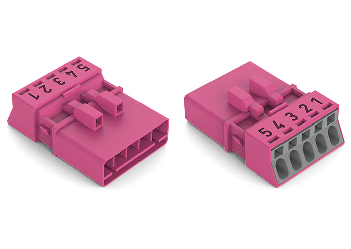 WAGO ELETTRONICA - Spina.5 poli.Cod. B.rosa