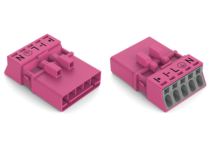 WAGO ELETTRONICA - Spina.5 poli.Cod. B.rosa