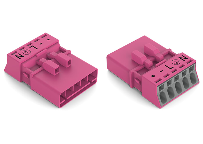 WAGO ELETTRONICA - Spina.5 poli.Cod. B.rosa 890-295/082-000