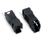 WAGO ELETTRONICA - Custodia antistrappo.2 poli.con clip di bloccaggio.nero