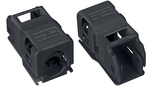 WAGO ELETTRONICA - Custodia antistrappo.2 poli.con clip di bloccaggio.nero 890-502/342-000