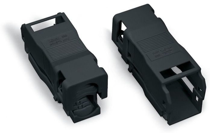 WAGO ELETTRONICA - Custodia antistrappo.3 poli.con clip di bloccaggio.nero