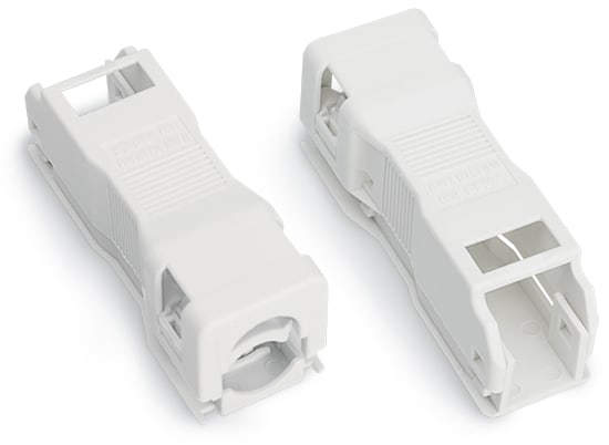 WAGO ELETTRONICA - Custodia antistrappo.2 poli.con clip di bloccaggio.bianco 890-512