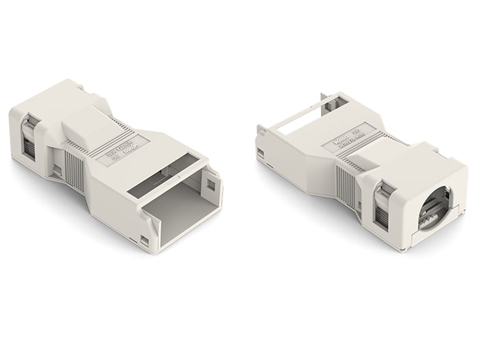 WAGO ELETTRONICA - Custodia antistrappo.5 poli.con clip di bloccaggio.bianco 890-515