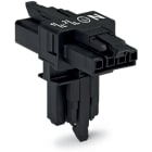 WAGO ELETTRONICA - Distributore tipo T.4 poli.Cod. A.nero 890-627