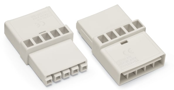 WAGO ELETTRONICA - Accoppiatore intermedio.5 poli.Cod. A.bianco 890-655