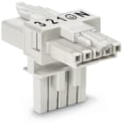 WAGO ELETTRONICA - Distributore tipo T.5 poli.Cod. A.bianco