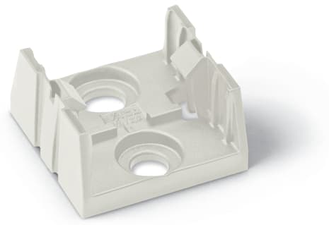 WAGO ELETTRONICA - Piastra di montaggio.4 poli.per connettori di distribuzione.bianco