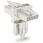 WAGO ELETTRONICA - Distributore tipo T.4 poli.Cod. A.bianco