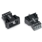 WAGO ELETTRONICA - Presa con innesto a scatto.4 poli.Cod. A.nero 890-704