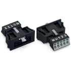 WAGO ELETTRONICA - Presa con innesto a scatto.5 poli.Cod. A.nero