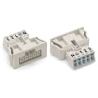 WAGO ELETTRONICA - Presa con innesto a scatto.senza leva di bloccaggio.5 poli.bianco