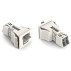 WAGO ELETTRONICA - Spina con innesto a scatto.2 poli.Cod. A.bianco 890-732