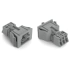 WAGO ELETTRONICA - Presa con innesto a scatto.3 poli.Cod. B.grigio