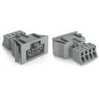 WAGO ELETTRONICA - Presa con innesto a scatto.4 poli.Cod. B.grigio