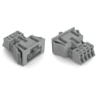 WAGO ELETTRONICA - Presa con innesto a scatto.4 poli.Cod. B.grigio 890-744/064-000