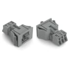 WAGO ELETTRONICA - Spina con innesto a scatto.3 poli.Cod. B.grigio