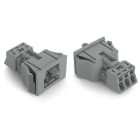 WAGO ELETTRONICA - Spina con innesto a scatto.3 poli.Cod. B.grigio