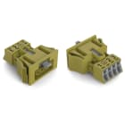 WAGO ELETTRONICA - Presa con innesto a scatto.4 poli.Cod. B.verde chiaro