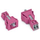 WAGO ELETTRONICA - Presa con innesto a scatto.2 poli.Cod. B.rosa 890-782