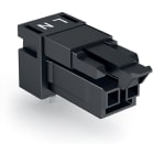WAGO ELETTRONICA - Presa per circuiti stampati.angolato.2 poli.nero